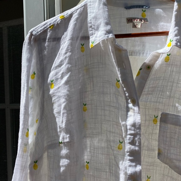 Merona pineapple blouse - Picture 2 of 8